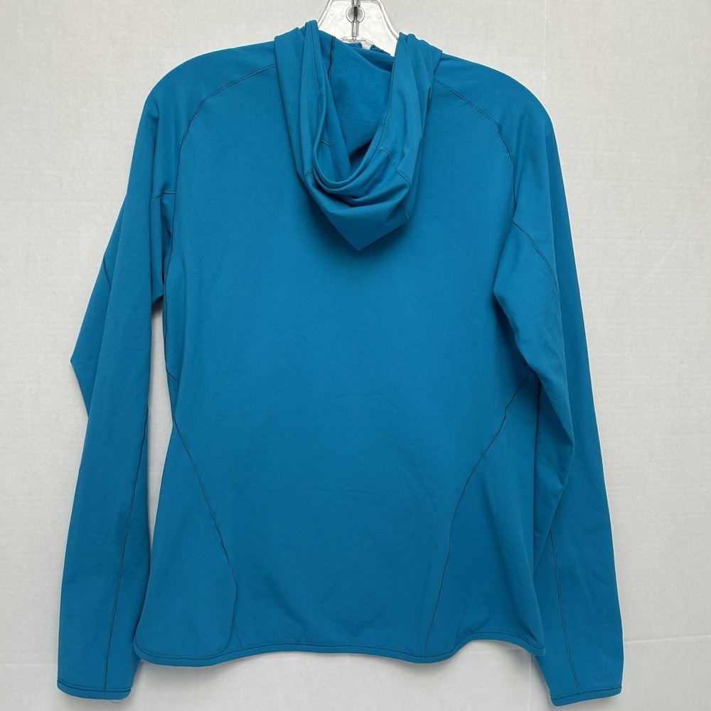 Arc'Teryx Women's Adahy Hoody Jacket Turquoise Blue Polyester Blend Size Medium - Picture 3 of 7